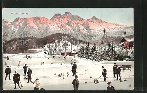 AK Männer beim Curling - Wintersport