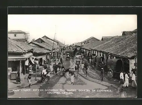 AK Colombo, Main Street, Pettah showing the native Quarter of Commerce