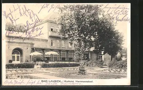 AK Bad Lausick, Kurhotel Herrmannsbad