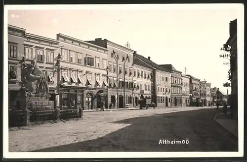 AK Altheim, Strassenpartie im Ort