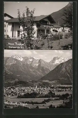 AK Oberstdorf, Hotel-Pension "Haus Rupfer", Holzerstrasse 21