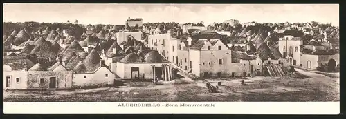 Klapp-AK Alberobello, Zona Monumentale, Ortspanorama