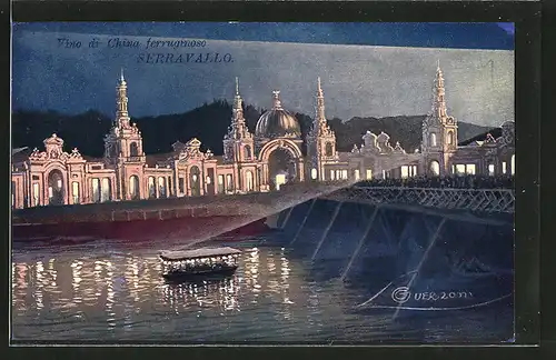 Künstler-AK G. Guerzoni: Torino / Turin, Esposizione Internazionale 1911, Brücke zur Ausstellung