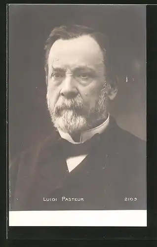 AK Luigi Pasteur, Portrait des Gelehrten