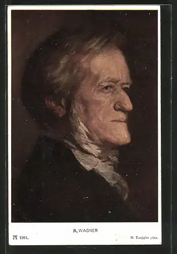 Künstler-AK Hermann Torggler: Richard Wagner, Portrait