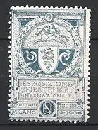Reklamemarke Milano - Mailand, Esposizione Filatelica 1906, Wappen