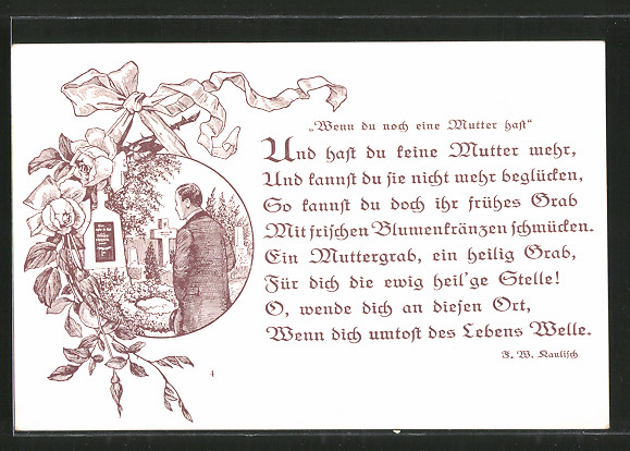 Wenn Du Noch Eine Mutter Hast Gedicht oldthing.de