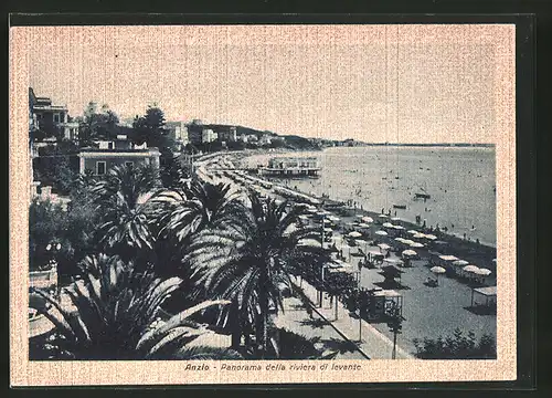 AK Anzio, Panorama della riviera di levante