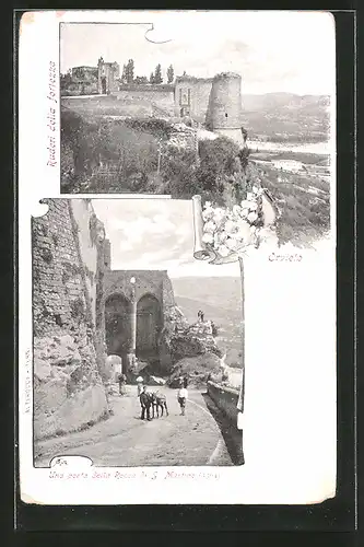 AK Orvieto, Ruderi della fortezza, Una porta della Rocca di S. Martino, Esel