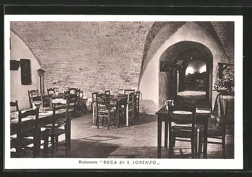 AK Grosseto, Ristorante Buca di S. Lorenzo, Interno