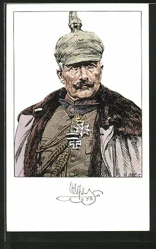 Künstler-AK Angelo Jank: Kaiser Wilhelm II.