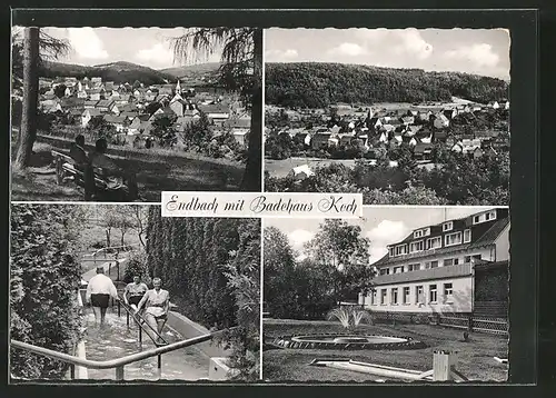 AK Endbach, Badehaus Koch, Kneippbad, Ortsansichten