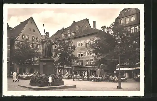 AK Jena, Marktplatz "Feuchte Ecke"