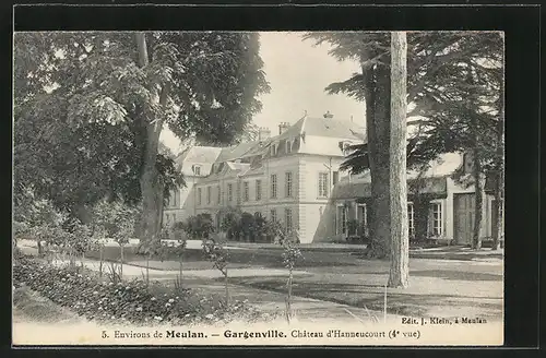 AK Gargenville, Château d'Hanneucourt