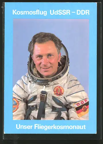 AK Kosmosflug UdSSR-DDR, Fliegerkosmonaut Sigmund Jähn