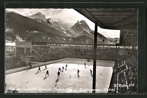 AK Garmisch-Partenkirchen, Olympia-Eisstadion gegen Zugspitzgruppe, Eishockey