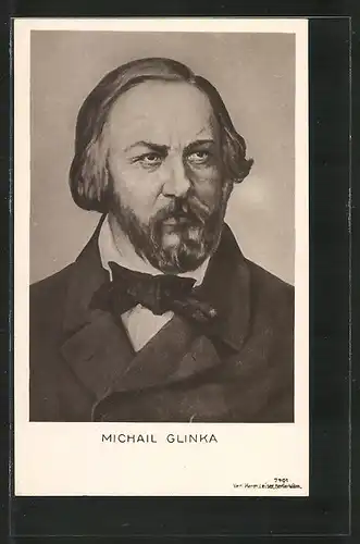 AK Michail Glinka, Portrait des Komponisten