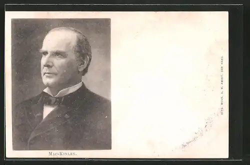 AK Porträt Präsident der USA William McKinley