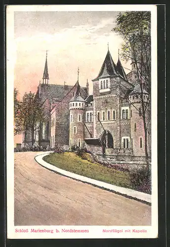 AK Pattensen, Schloss Marienburg, Nordflügel der Kapelle