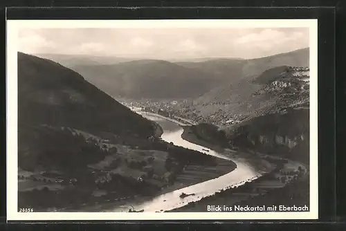AK Eberbach, Ortsansicht mit Blick ins Neckartal