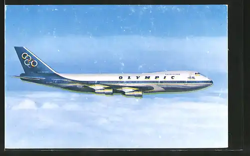 AK Fluggesellschaft "Olympic Airline", Flugzeug "Boeing 747"