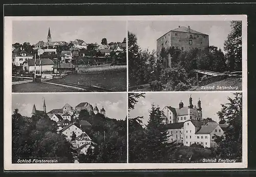 AK Fürstenstein, Schloss Saltenburg, Schloss Fürstenstein, Schloss Engelburg