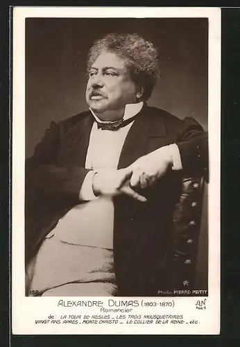 AK Portrait Alexandre Dumas, Romancier