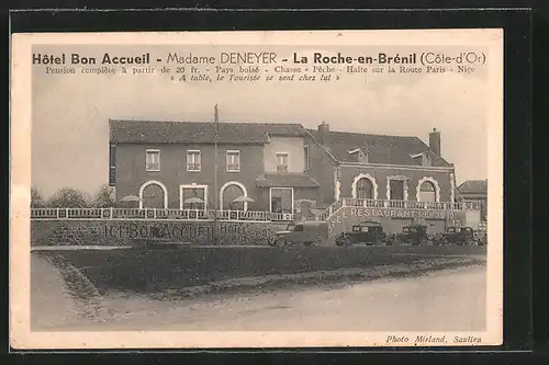 AK La Roche-en-Brénil, Hôtel Bon Accueil