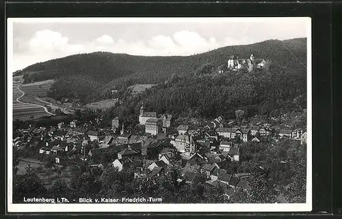 AK Leutenberg, Blick vom Kaiser-Friedrich-Turm