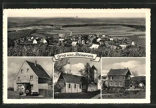 AK Steineroth, Totalansicht, Pension "Haus Adele"