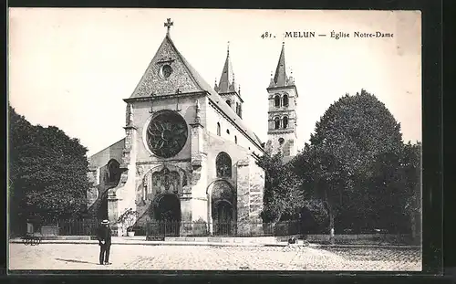 AK Melun, Église Notre-Dame