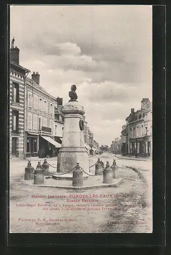 AK Forges-Les-Eaux, Statue Breviere