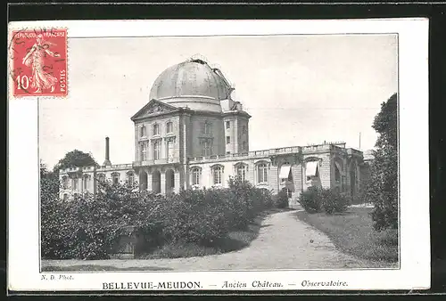 AK Bellevue-Meudon, Ancien Chateau, Observatoire, Schloss mit Planetarium