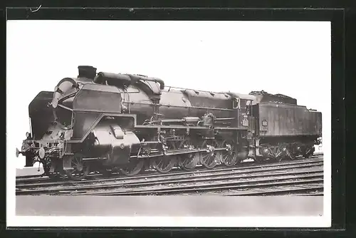 AK Locomotive 150 P, Tender 34 P, Dampflok der französischen Eisenbahn