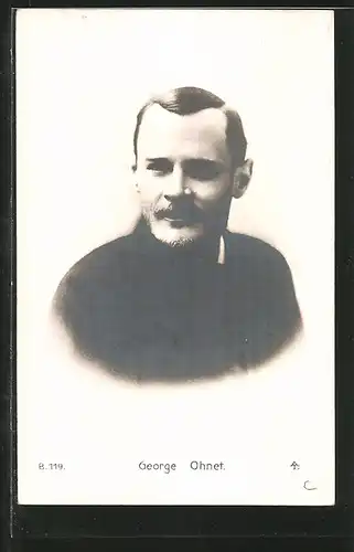 AK George Ohnet, Portrait des Schriftstellers