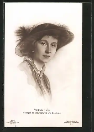 AK Victoria Louise Herzogin von Braunschweig