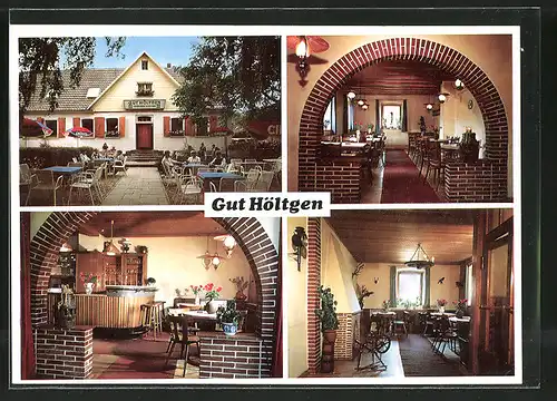 AK Hubbelrath, Gaststätte "Gut Höltgen", versch. Ansichten