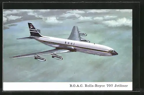 AK Flugzeug Rolls-Royce 707 Jetliner der B. O. A. C.