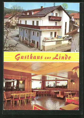 AK Arnbruck, Cafe und Pension Göller, Gasthaus zur Linde