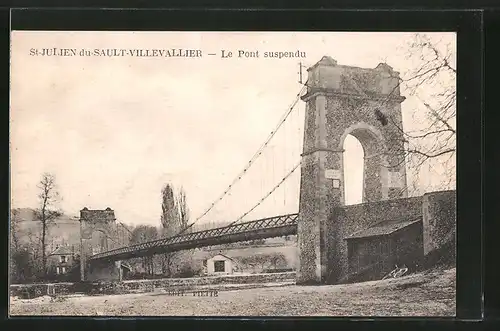 AK Saint-Julien-du-Sault-Villevallier, le pont suspendu