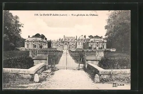 AK la-Ferté-Saint-Aubin, vue générale du château
