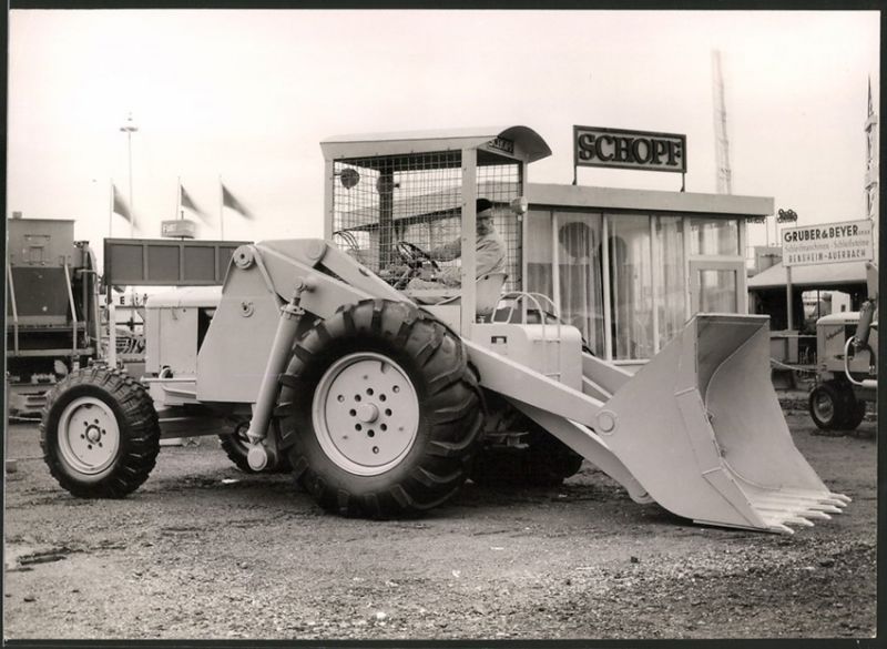 Schopf, Caricatore agricolo Schopf L35 Fotografie-Baumaschine-Schopf-Radlader-Messestand-Industrie-und-Nutzfahrzeug-Ausstellung-Hannover