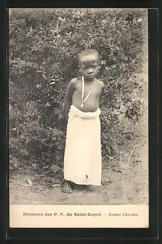 AK Kleines afrikanisches Kind mit Halskette