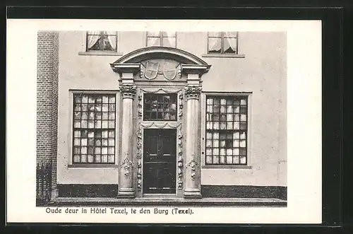 AK Den Burg, Oude deur in Hotel Texel