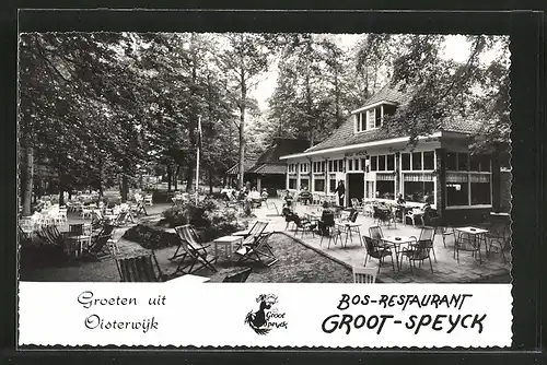 AK Oisterwijk, Bos-Restaurant Groot-Speyck, Gartenpartie