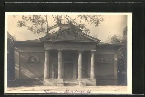 AK Weimar, Blick auf die Fürstengruft