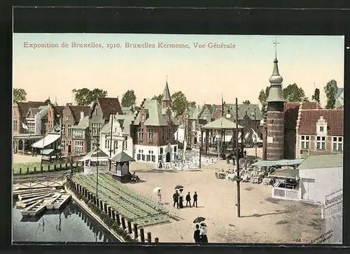 AK Bruxelles, Exposition de Bruxelles 1910, Bruxelles Kermesse, vue générale