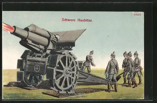 AK Schwere Haubitze, Deutsche Artillerie