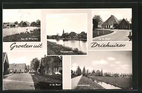 AK Driehuizen, Ringvaart, Driehuizerweg, in de Buurt