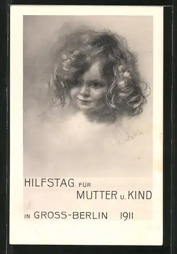 Künstler-AK Hilfstag für Mutter und Kind in Gross-Berlin 1911